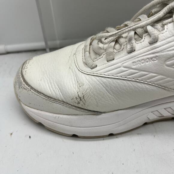Brooks Addiction Walker Shoe Womens 10 D Wide White Support Walking Stability ** - Picture 3 of 10
